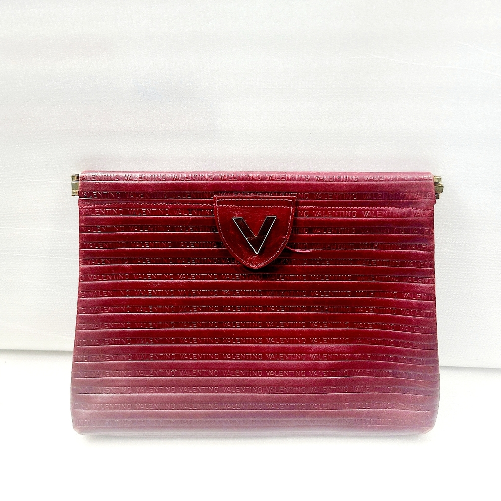 Mario Valentino Leather Clutch